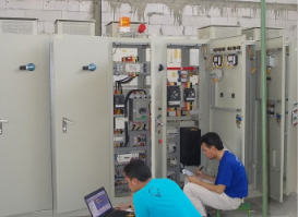 CONTROL PANEL WITH PLC&SOFT STARTER